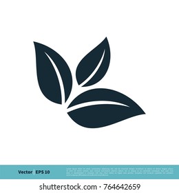 Ecology Icon Leaves Vector Logo Template Illustration Design. Vector EPS 10.