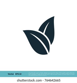 Ecology Icon Leaves Vector Logo Template Illustration Design. Vector EPS 10.