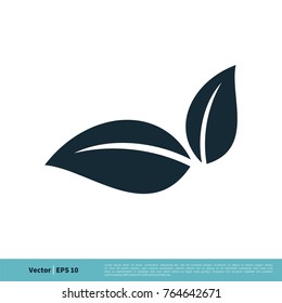 Ecology Icon Leaves Vector Logo Template Illustration Design. Vector EPS 10.