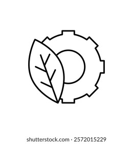 Ecology icon in liner stroke style