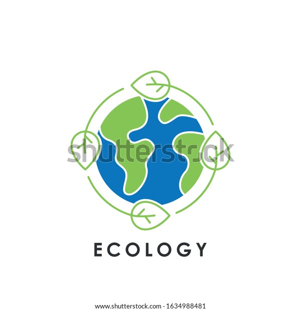 Ecology icon logo vector illustration. Earth
Ecology vector line art illustration for icon, logo, symbol, sign,
web, UI. Vector illustration of Earth Ecology isolated on white
background.