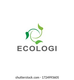 ecology icon logo vectors template illustration design