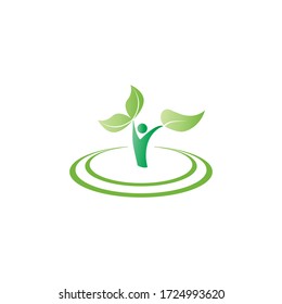 ecology icon logo vectors template illustration design