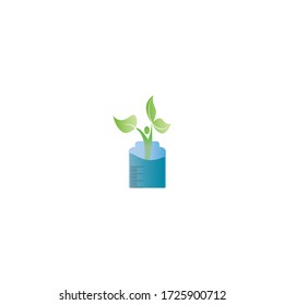 diseño de ilustraciones de iconos de ecología logotipo vectores