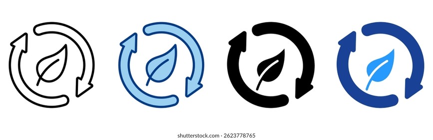 Ecology Icon Multiple Style Vector Collection