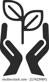 Ecology icon, nature icon vector