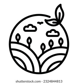 ecology icon on transparent background