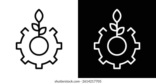 Ecology icon outline collection for web design