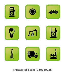 ecology icon over white background vector illustration