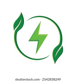 Ecology icon. renewable energy, environmental protection, earth, leaves, recycling, green energy, green icon. flat design style. energy, resources
