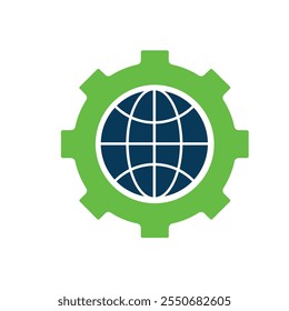 Ecology icon. renewable energy, environmental protection, earth, leaves, recycling, green energy, green icon. solid design style. energy, resources