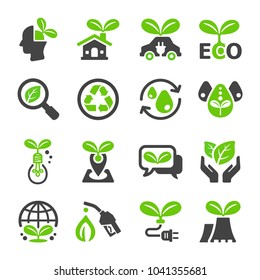 ecology icon set