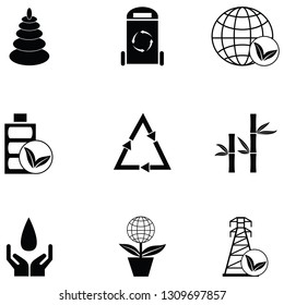 ecology icon set