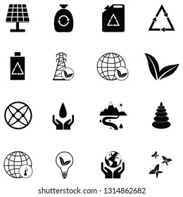 ecology icon set