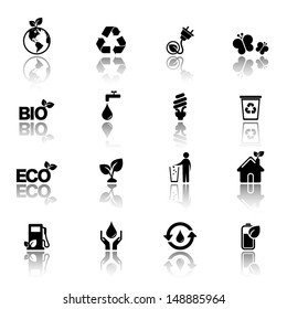  Ecology icon set