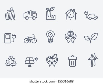 Ecology icon set