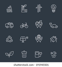 Ecology icon set