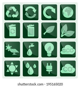 ecology icon set