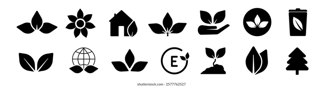 ecology icon. ecology icon set