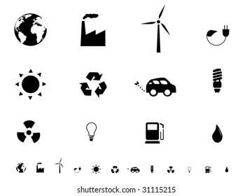 Ecology icon set