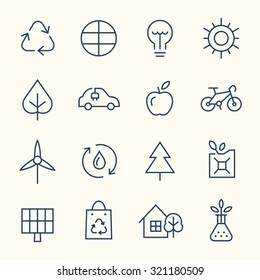 Ecology icon set