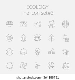 Ecology icon set.