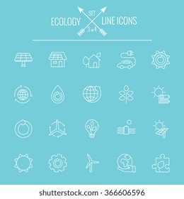 Ecology icon set.