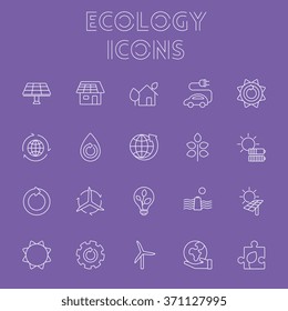 Ecology icon set.
