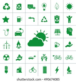ecology icon set