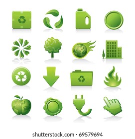 ecology icon set