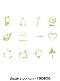 ecology icon set