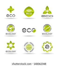 Ecology icon set. Eco-icons.