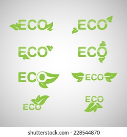 Ecology icon set. Eco-icons.