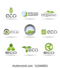 Ecology icon set. Eco-icons. Vol 7.