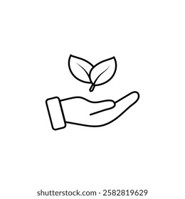 Ecology icon set Flat isolated outline sign