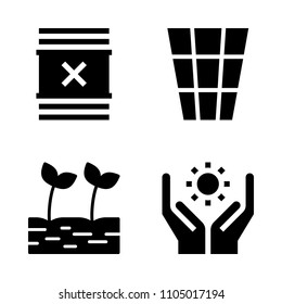 Ecology icon set. food, urban, generation and sign vector illustration for web