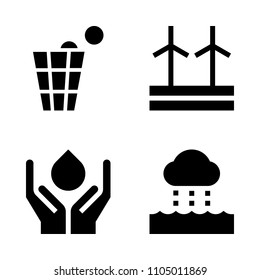 Ecology icon set. generation, life, generate and industry vector illustration for web