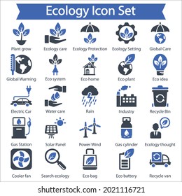 Ecology Icon set, Glyph Icon Set