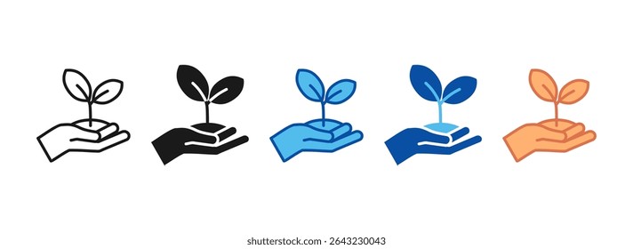 Ecology Icon Set Multiple Style Collection