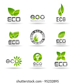 Ecology icon set (number 2). Eco-icons.