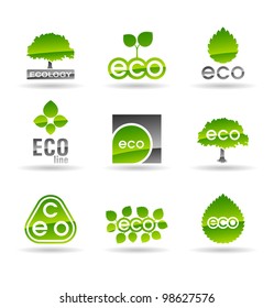 Ecology icon set (number 3). Eco-icons.