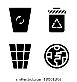 Ecology icon set. office, science, separation and ecology vector illustration for web
