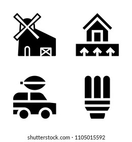 Ecology icon set. save, icon, sign and industry vector illustration for web