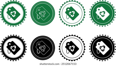 Ecology icon set. Ecology Stamps. Environment, sustainability, nature, recycle, renewable energy; electric bike, eco-friendly, forest, wind power, green symbol. Solid icons vector collection.