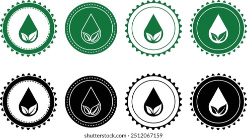 Ecology icon set. Ecology Stamps. Environment, sustainability, nature, recycle, renewable energy; electric bike, eco-friendly, forest, wind power, green symbol. Solid icons vector collection.