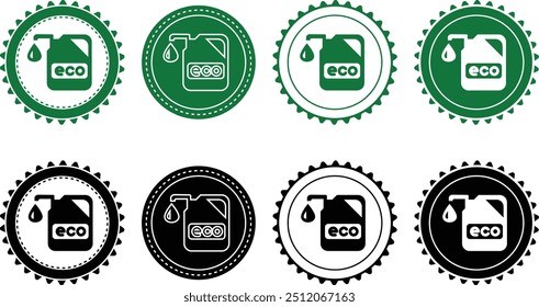 Ecology icon set. Ecology Stamps. Environment, sustainability, nature, recycle, renewable energy; electric bike, eco-friendly, forest, wind power, green symbol. Solid icons vector collection.