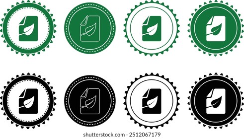 Ecology icon set. Ecology Stamps. Environment, sustainability, nature, recycle, renewable energy; electric bike, eco-friendly, forest, wind power, green symbol. Solid icons vector collection.