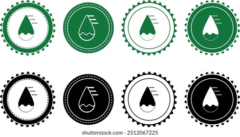 Ecology icon set. Ecology Stamps. Environment, sustainability, nature, recycle, renewable energy; electric bike, eco-friendly, forest, wind power, green symbol. Solid icons vector collection.