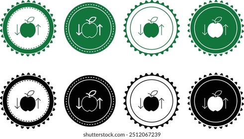 Ecology icon set. Ecology Stamps. Environment, sustainability, nature, recycle, renewable energy; electric bike, eco-friendly, forest, wind power, green symbol. Solid icons vector collection.