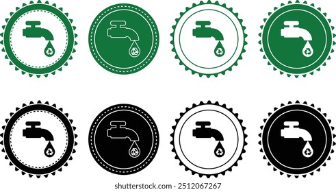 Ecology icon set. Ecology Stamps. Environment, sustainability, nature, recycle, renewable energy; electric bike, eco-friendly, forest, wind power, green symbol. Solid icons vector collection.